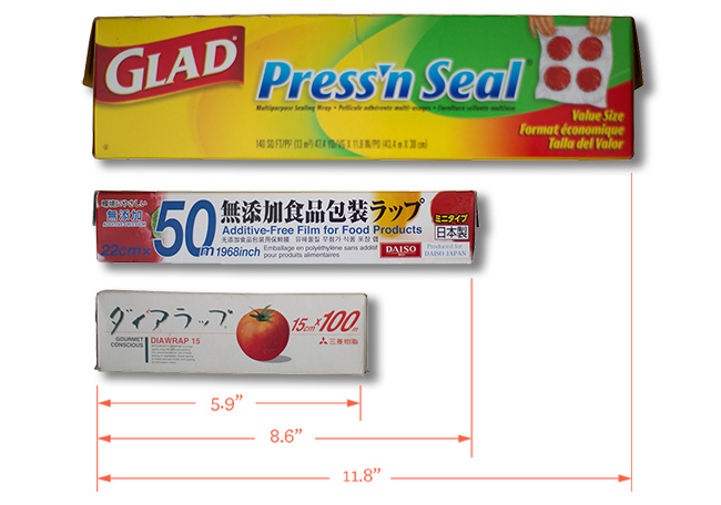 glad press n' seal japanese plastic film