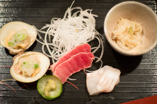 mom toshiko's kitchen kaiseki sashimi