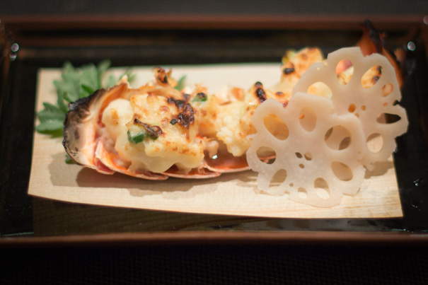 mom toshiko's kitchen kaiseki broiled lobster renkon lotus root