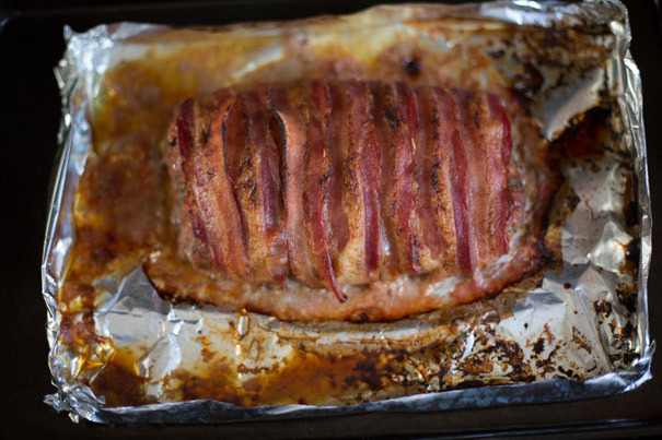 TVP meat loaf meatloaf baked
